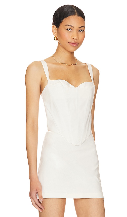 Shop Nbd Millie Corset Top In White