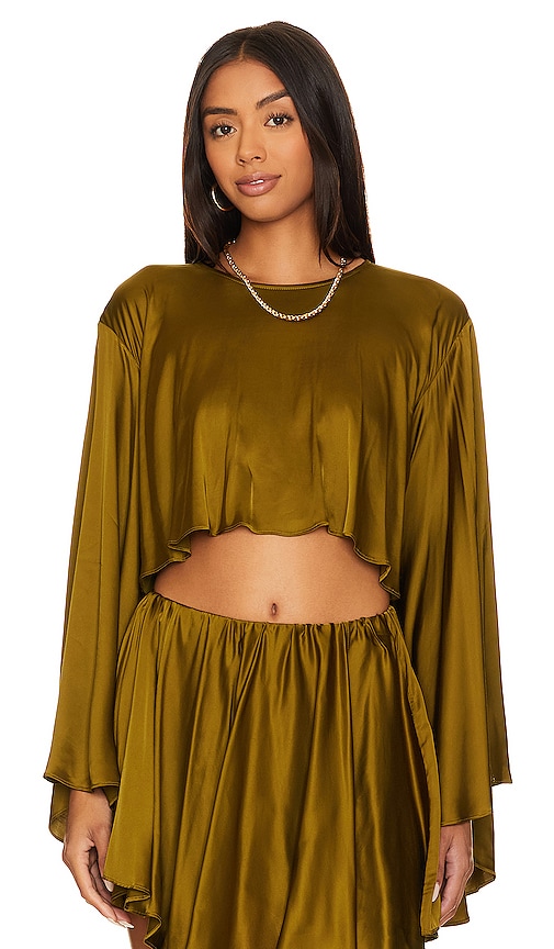 NBD Seema Top in Olive Green
