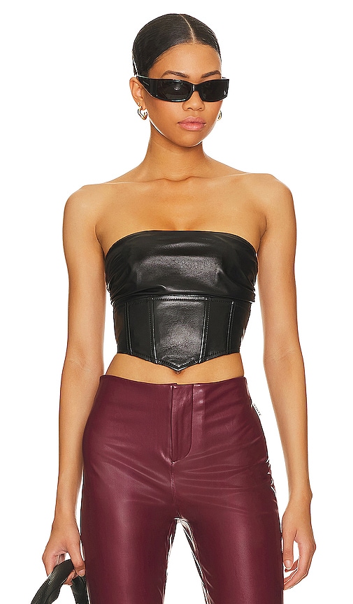 Charlotte Leather Top