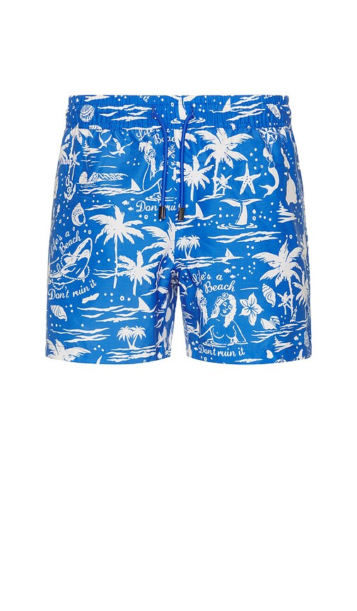 Nikben Life's A Beach Swim Trunk In Blue