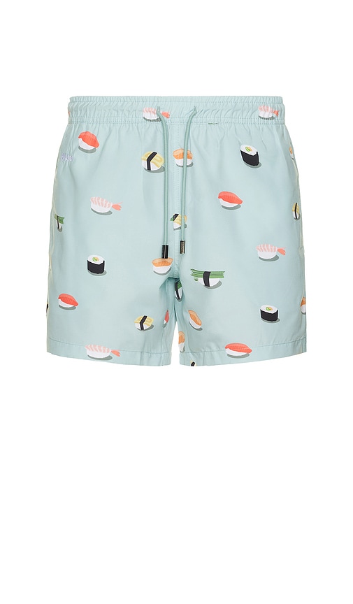 Jiro Swim Trunks in Mint. - size XL/1X (also in L, M, S)