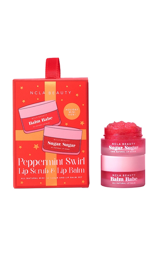 Peppermint Swirl Lip Treatment Duo Gift Set Ornaments in Peppermint Swirl