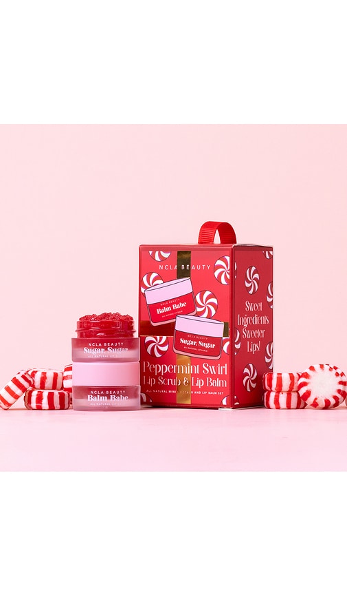 Ncla Peppermint Swirl Lip Treatment Duo Gift Set Ornaments In Peppermint Swirl
