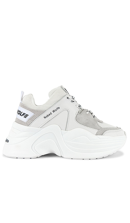 Naked Wolfe Track Sneaker in White 