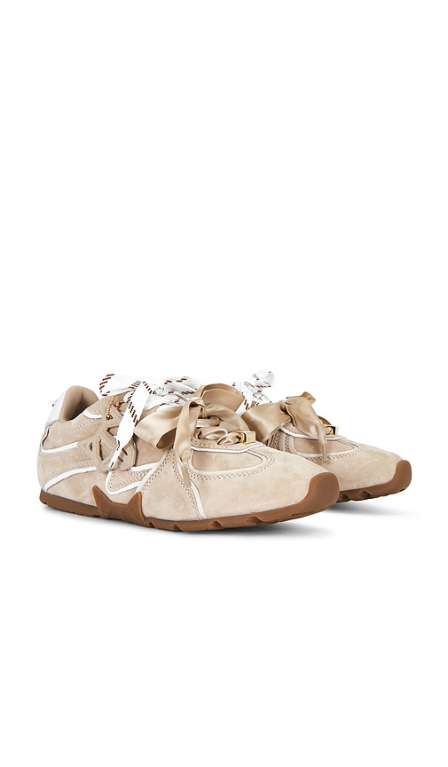 Naked Wolfe Adored Sneaker in Beige. - size 37 (also in 38, 39, 40)