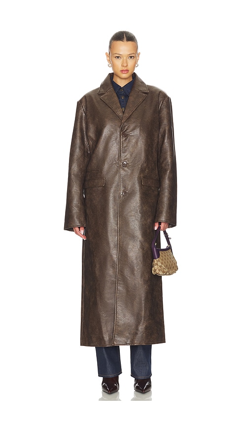 Nakedvice The Jasper Coat In Brown