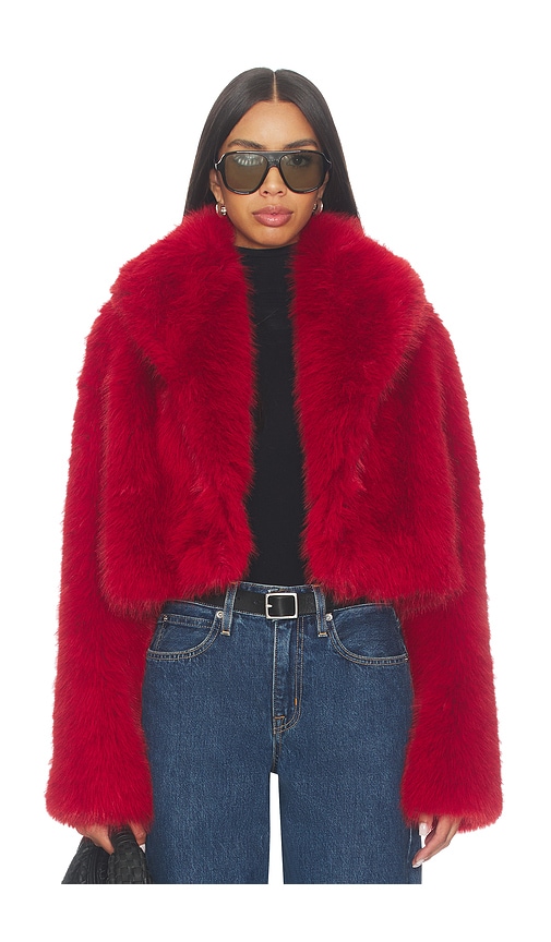Nakedvice The Delaney Cropped Fur Jacket