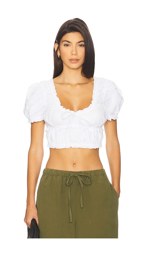The Natalia Top in White. - size XS (also in M, S)