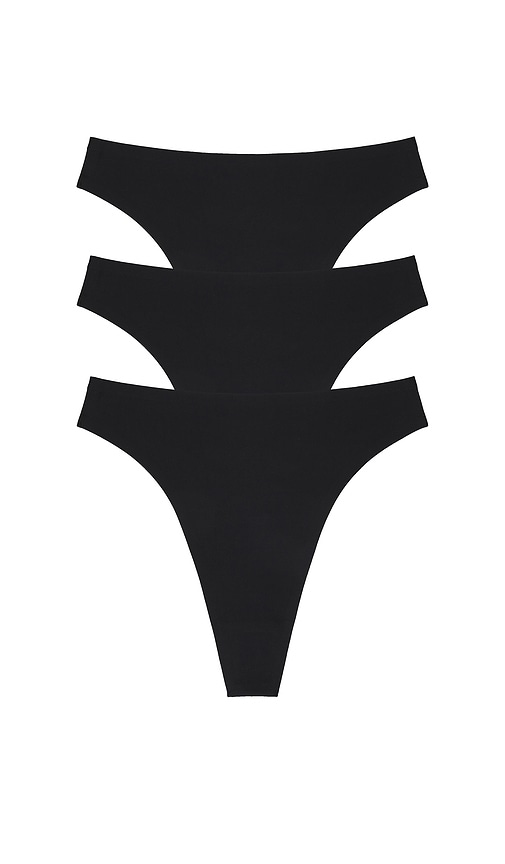 Base High Thong 3-pack in Black. - size XXL (also in L, M, S, XL, XS)