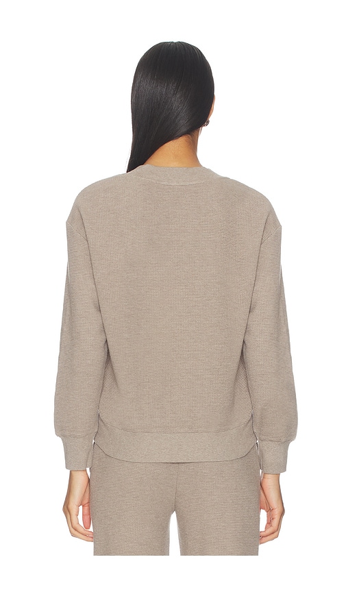  Negative Underwear Pullover Mit Tiefem V-ausschnitt Waffle Knit In Taupe. Größe Xs. Also In S, M, Xxl. 
