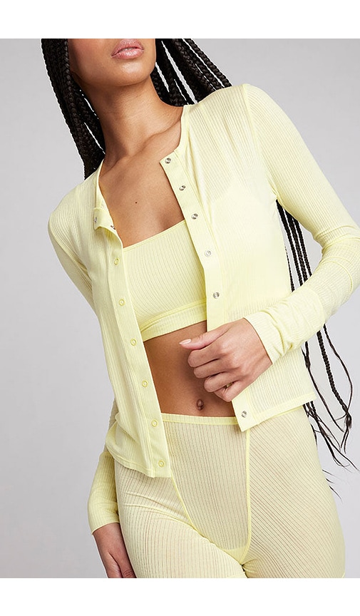 Shop Negative Underwear Whipped Cardi In Sunshine