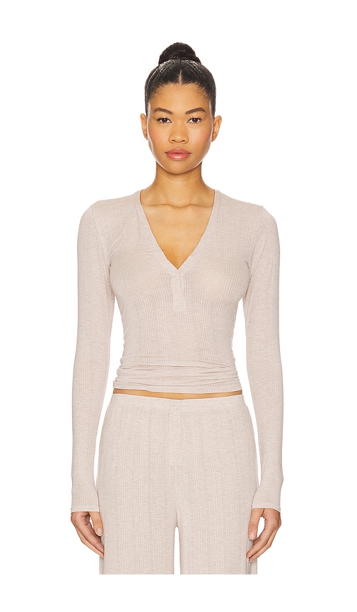 Whipped Henley in Beige. - size L (also in M, S, XL/1X, XS) - Negative Underwear - Modalova
