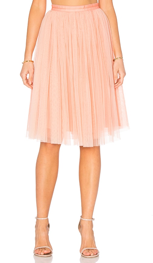 Tulle midi skirt outlet coral