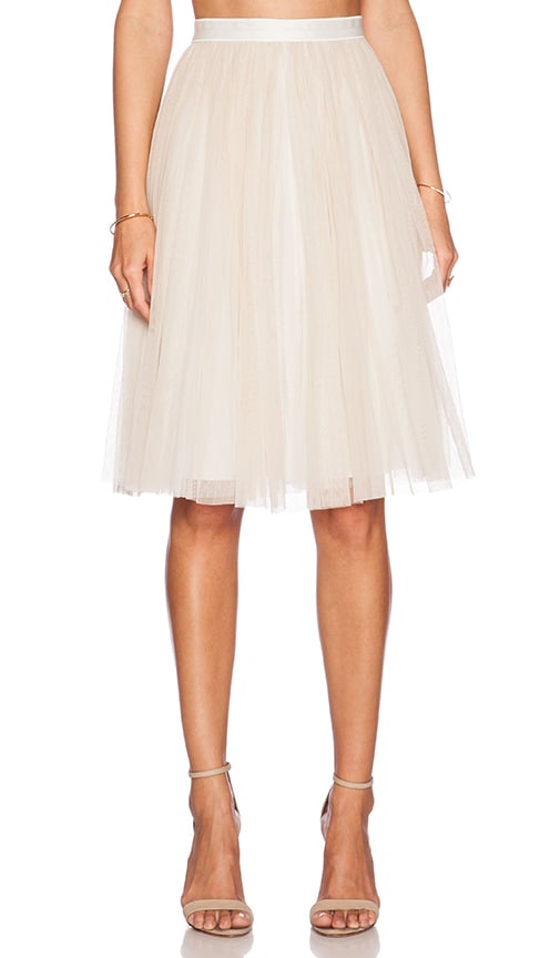 Needle And Thread Tulle Midi Skirt In Chalk Revolve 2319