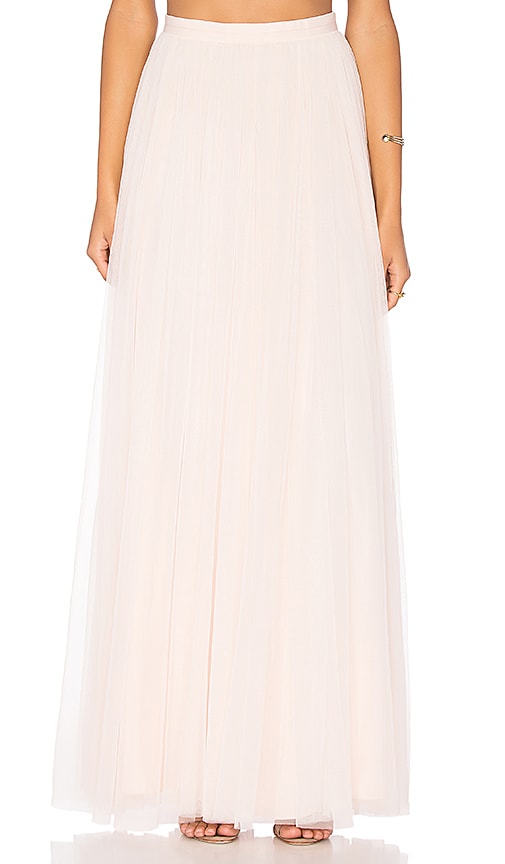 needle and thread tulle maxi skirt