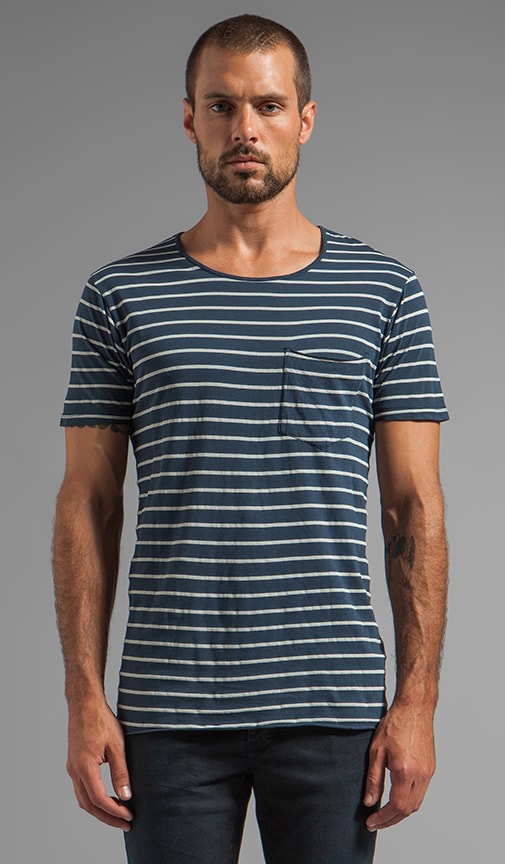 Enkel Stripe Pocket Tee