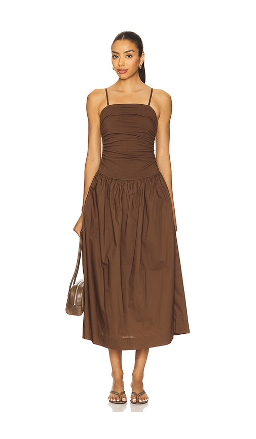 princess polly baby blue dress Women's Designer Brown Midi Dresses