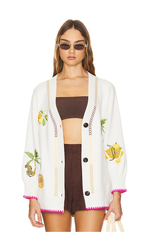 Shop Never Fully Dressed Martha Cardi In Cream