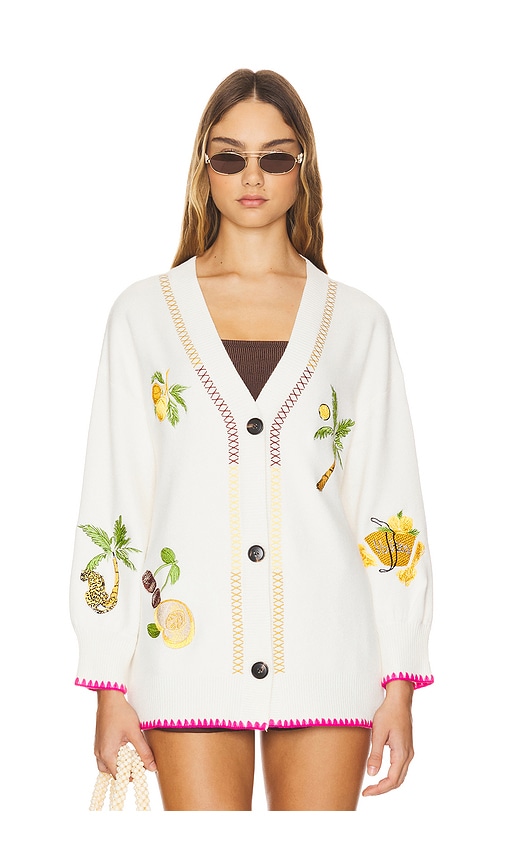 Shop Never Fully Dressed Martha Cardi In Cream