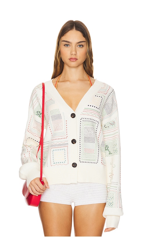 Shop Never Fully Dressed Work Cardigan In Cream