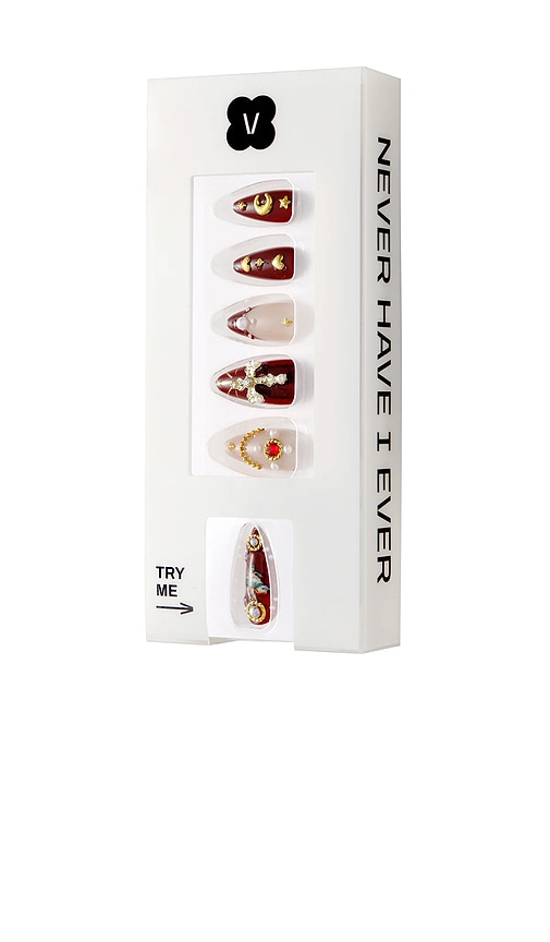 Never Have I Ever Burgundy Cherub Press-On Nails in Beauty: NA.