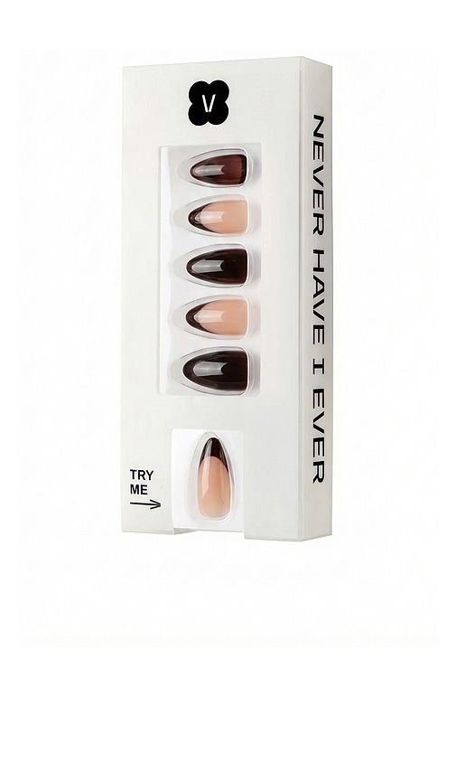 Never Have I Ever French Leopard Press-On Nails in Beauty: NA.