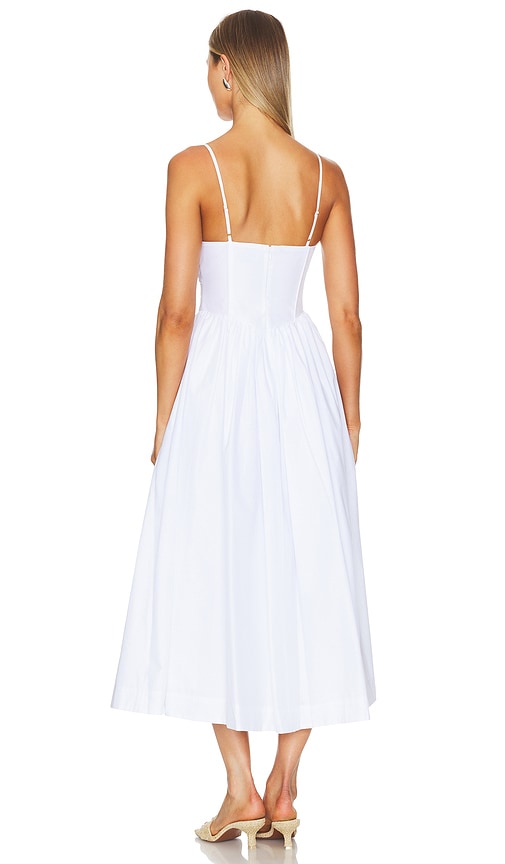  Nicholas Midi-prinzesskleid Becker In White. Größe 0. Also In 6, 10, 12. 