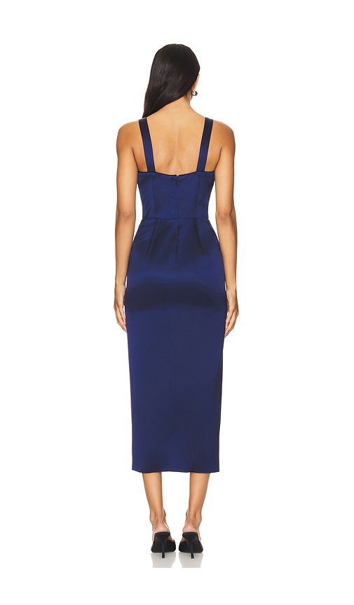  Nicholas Midi-kleid Gia Corset In Navy. Größe 4. Also In 10. 