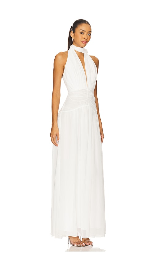 Nicholas Arella Silk Dress In White