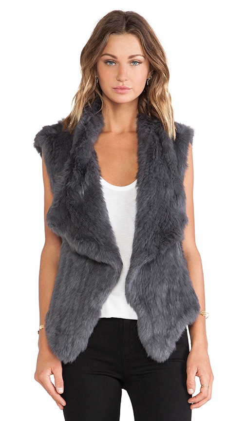 Knitted Rabbit Fur Vest
