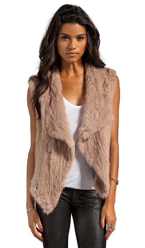 rabbit fur vest