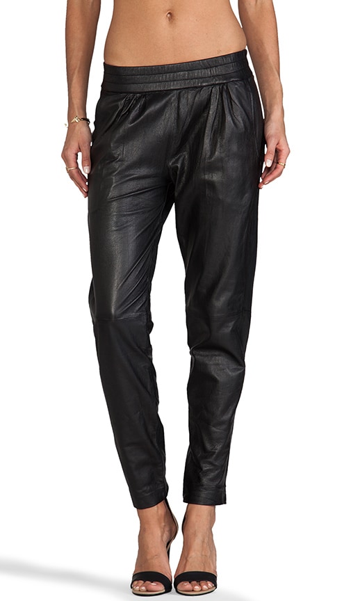 track leather pants