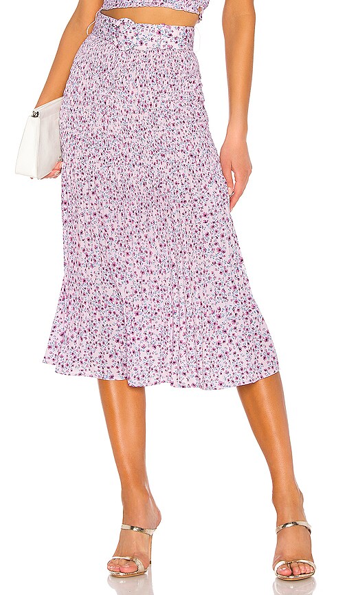 X REVOLVE Smocked Midi Skirt