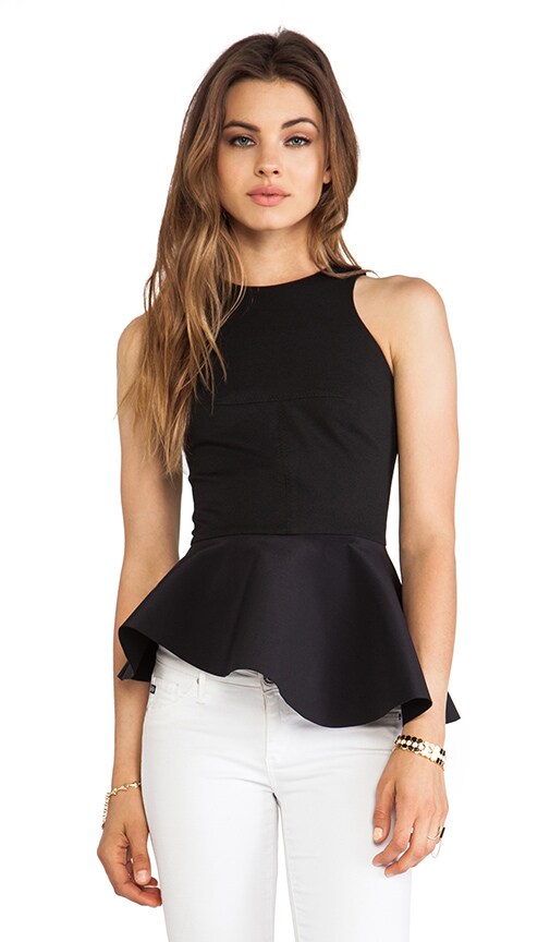 Ponti Angled Peplum Top