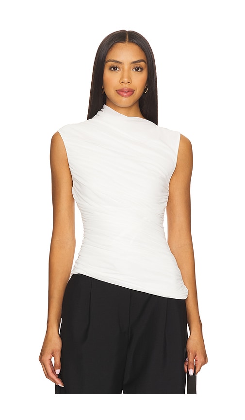 Callie Top in White. - size 8 (also in 0, 10, 2, 4, 6)