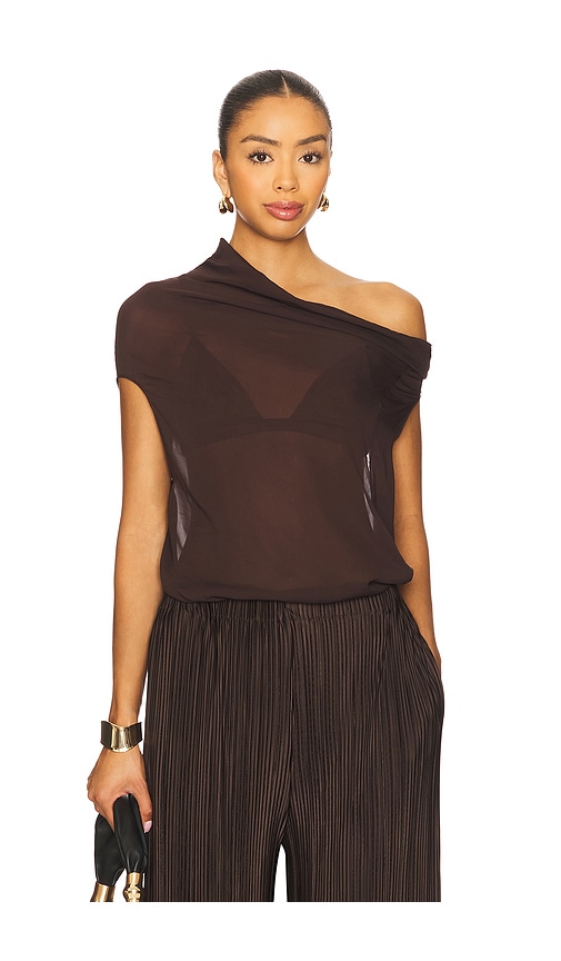 Ryanne Top in Chocolate. - size 0 (also in 2, 4, 6, 8) - NICHOLAS - Modalova