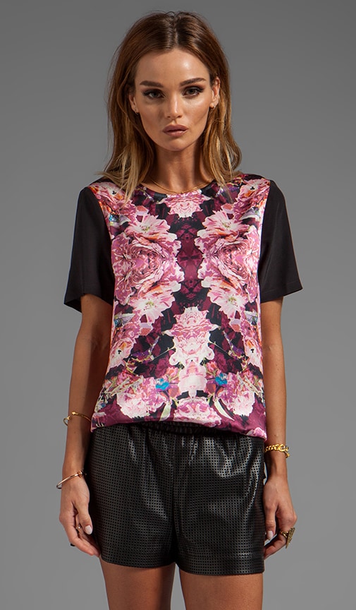 Rose Relfect Silk T-Shirt