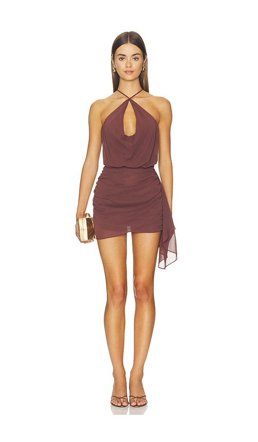 NIA ROBE LORENZO en Chocolate. Taille M. Also en S, XS, L, XL.