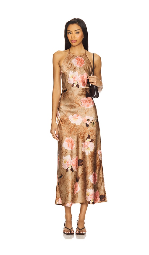 Leah Dress in Brown. - size XL (also in L, M, S, XS)
