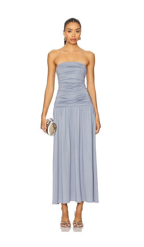 Santal Dress in Blue. - size XL (also in L, M, S, XS)