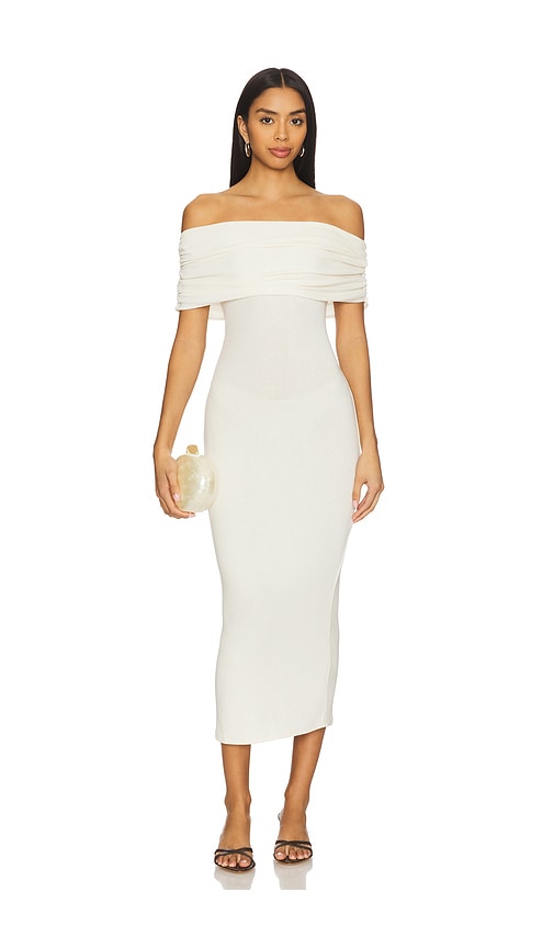 Nia Celine Dress In White