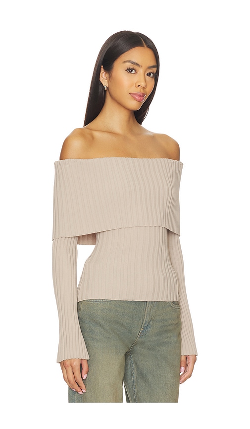 Nia Saffron Sweater In Neutral