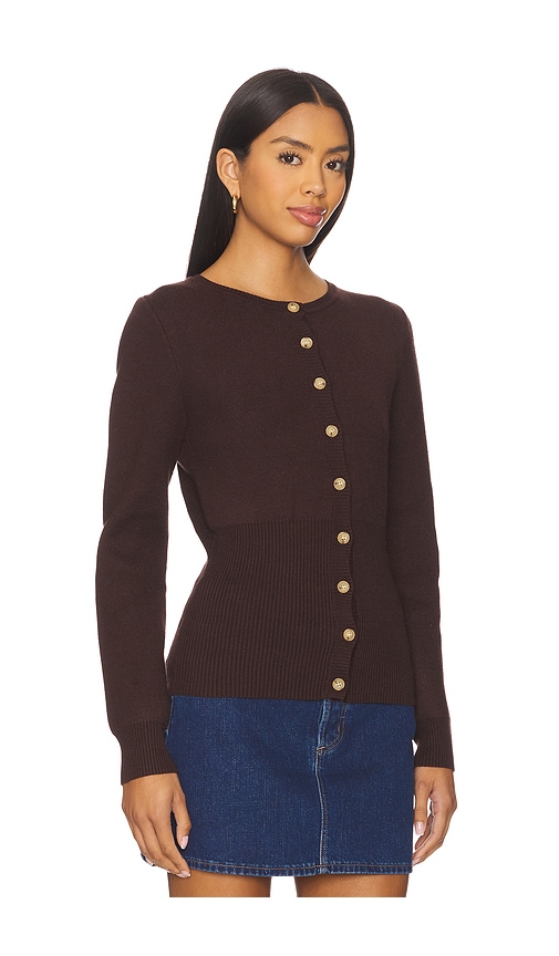 Nia Sophia Cardigan In Brown