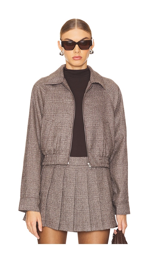 NIA Daniel Bomber Jacket in Brown