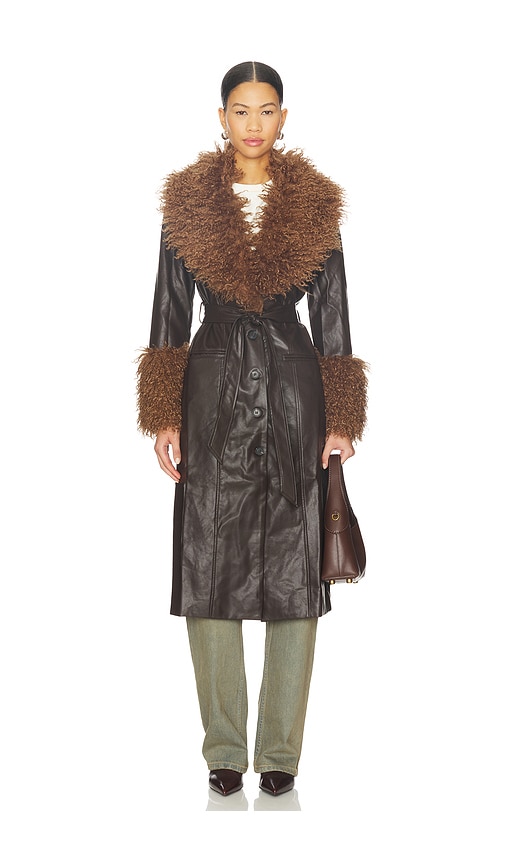 Nia Orla Jacket In Brown