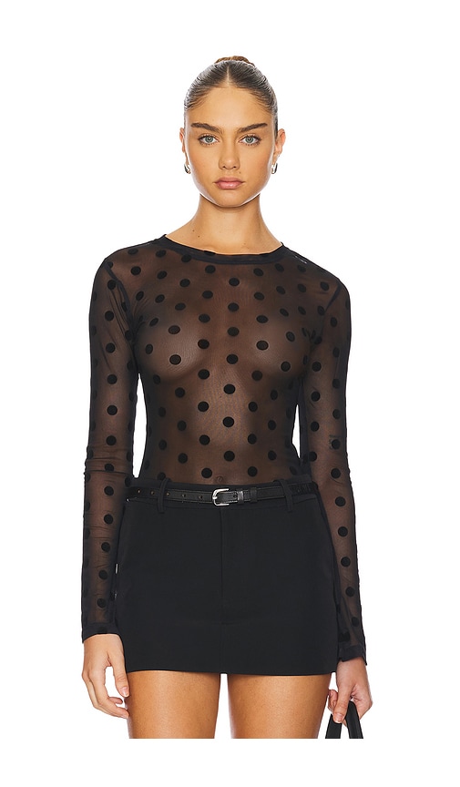 Shop Nia Fox Top In Black