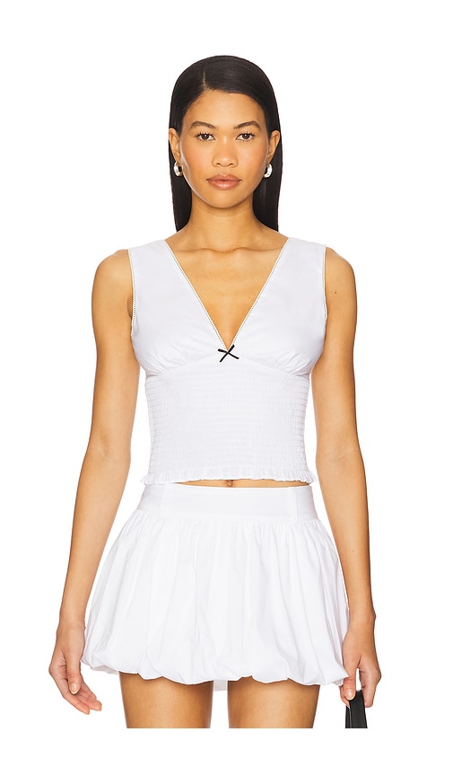 Bleu Top in White. - size XS (also in L, M, S, XL)