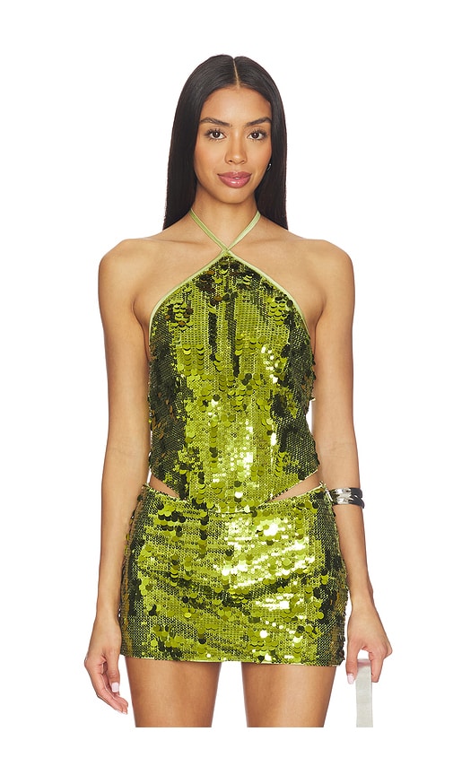 Green Halter Dresses & Tops: Olive, Lime, & Darker Shades | REVOLVE