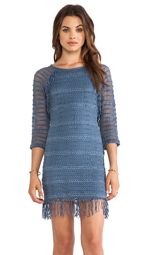 Fringe Lace Raglan Dress
