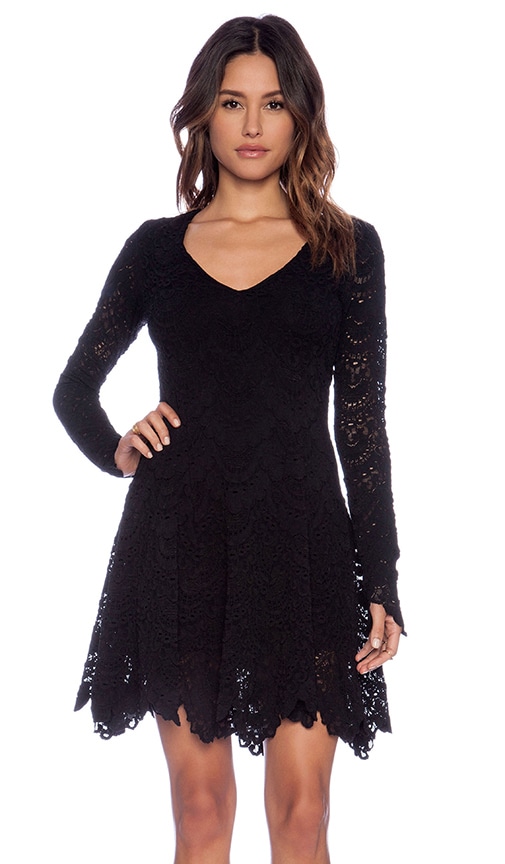 Spanish Lace Fit and Flare Dress